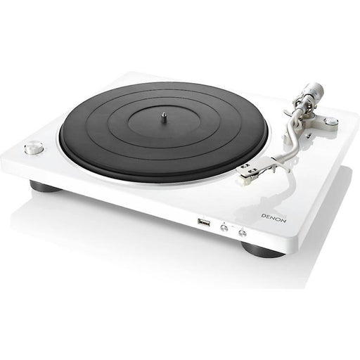 Denon DP-450USB | Hi-Fi turntable - USB port - "S" arm - White-SONXPLUS Joliette