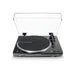 Audio-Technica AT-LP70XBTBS | Table tournante Stéréo - Sans fil - Bluetooth - Entraînement par courroie - Entièrement automatique - Noir/Argent | 01 | Sonxplus Joliette