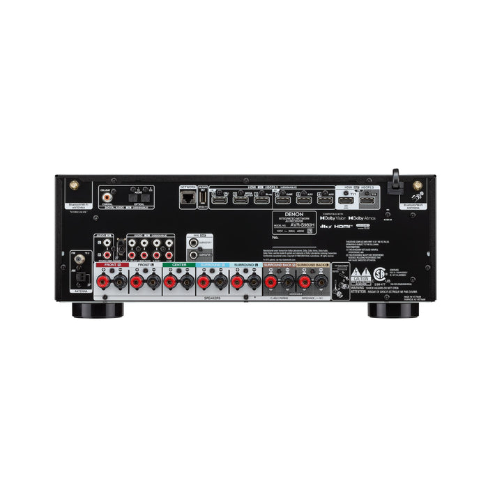 Denon AVR-S980H | AV Receiver - 7.2-channel amplification - Home Theater - 8K - HEOS - Black | 04 | Sonxplus Joliette