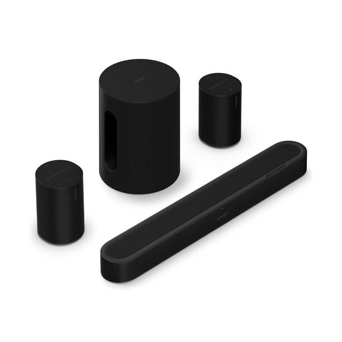 Sonos | Ensemble immersif avec Beam Ultra + Sub Mini + 2 Era 100 - Noir | 01 | Sonxplus Joliette