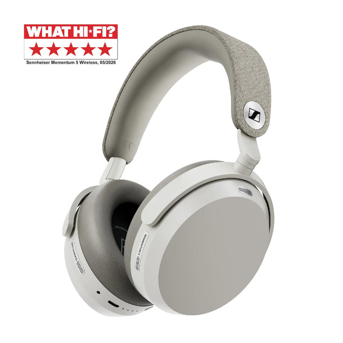 Sennheiser MOMENTUM 5 Wireless | Écouteurs supra-auriculaires - Sans fil - Réduction adaptative du bruit - Blanc | 04 | Sonxplus Joliette