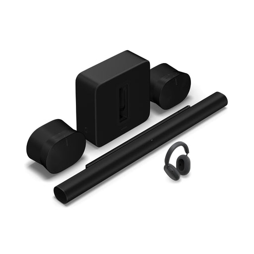 Sonos | Premium Personal Entertainment System with Arc Ultra+2, Era 300, Sub 4, and Ace Ultra - Black | 01 | Sonxplus Joliette