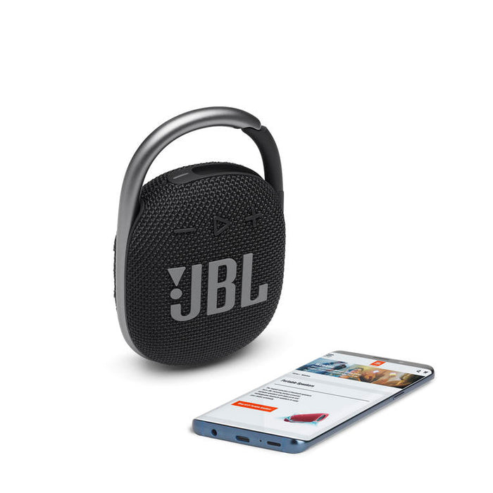 JBL Clip 4 | Haut-parleur Ultra-portable - Bluetooth - Imperméable - Autonomie 10 Heures - Noir-SONXPLUS Joliette