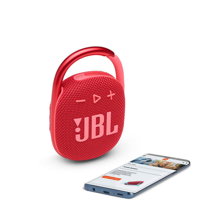 JBL Clip 4 | Haut-parleur Ultra-portable - Bluetooth - Imperméable - Autonomie 10 Heures - Rouge-SONXPLUS Joliette