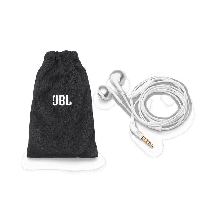 JBL Tune 205 | Wired In-Ear Headphones - JBL Pure Bass - Microphone - Chrome-SONXPLUS Joliette