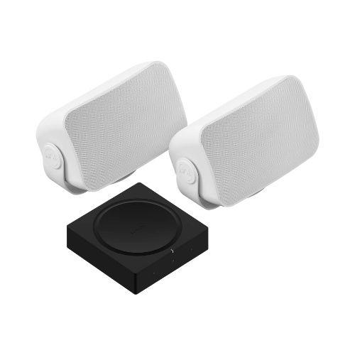 Sonos | Outdoor Set - Amp with 2 Outdoor Speakers by Sonos and Sonance - White-SONXPLUS Joliette