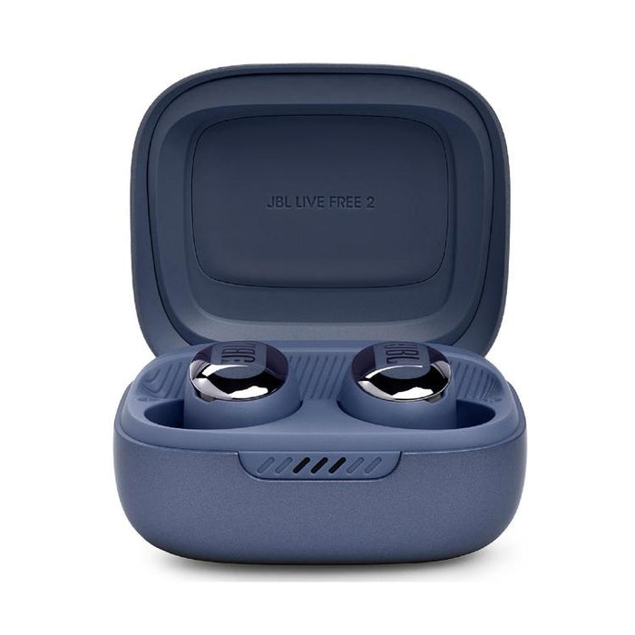 JBL Live Free 2 | In-Ear Headphones - 100% Wireless - Bluetooth - Smart Ambient - Microphones - Blue-SONXPLUS Joliette