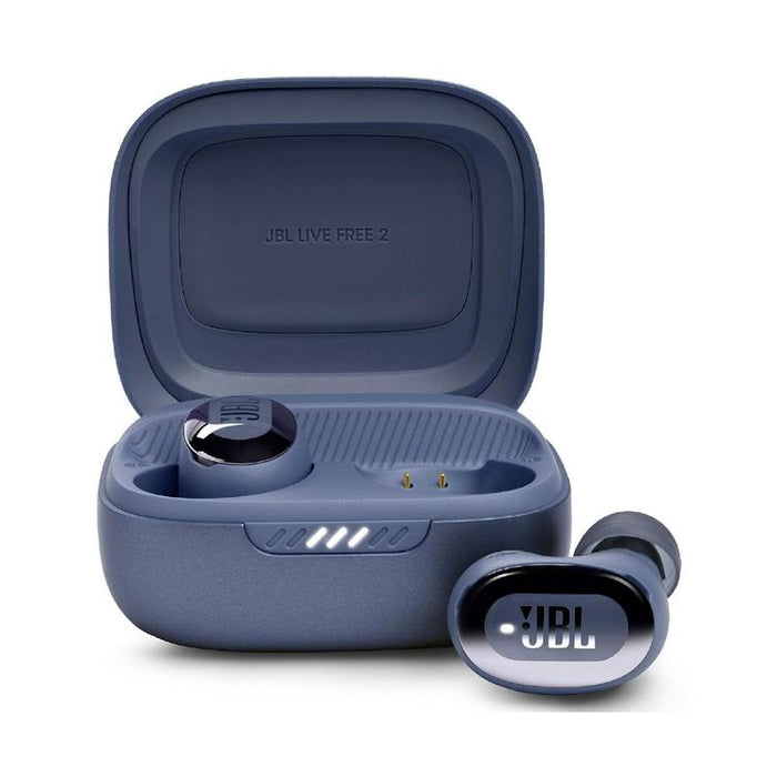 JBL Live Free 2 | Écouteurs intra-auriculaires - 100% Sans fil - Bluetooth - Smart Ambient - Microphones - Bleu-SONXPLUS Joliette