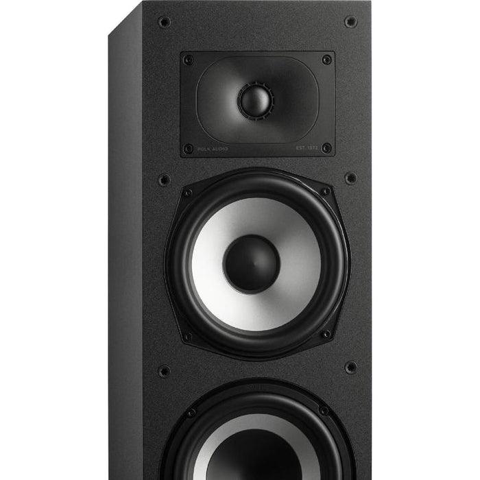 Polk Monitor XT60 | Haut-parleurs de plancher - Tour - Certifié Hi-Res Audio - Noir - Paire-SONXPLUS Joliette