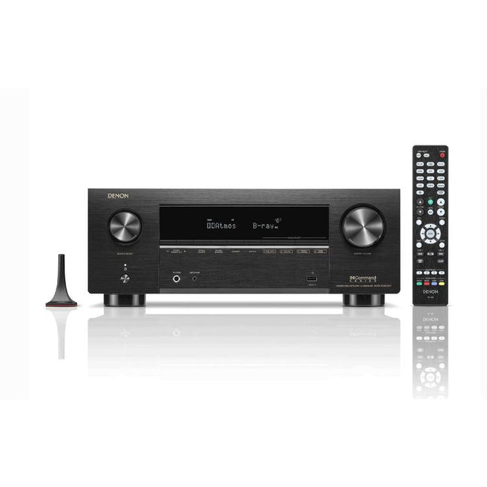 Denon AVR-X3800H | AV receiver - 9 amplification channels - Home theater - Auro 3D - 8K - HEOS - Black-SONXPLUS.com