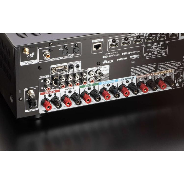 Denon AVR-X2800H | AV Receiver - 7.2 Amplifier Channels - Home Theater - 8K - HEOS - Black-SONXPLUS.com