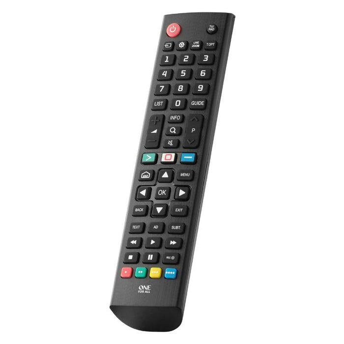 One for All URC4811R | Direct replacement remote control for any LG TV - Replacement Series - Black-SONXPLUS Joliette