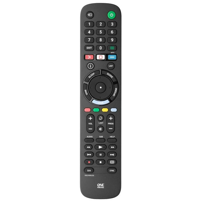 One for All URC4812R | Direct replacement remote control for any Sony TV - Replacement Series - Black-SONXPLUS Joliette