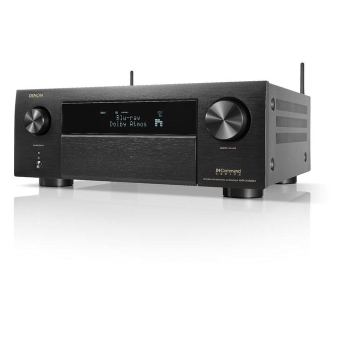 Denon AVR-X4800H | 9.4 channel AV receiver - 8K - Auro 3D - Home theater - HEOS - Black-SONXPLUS.com