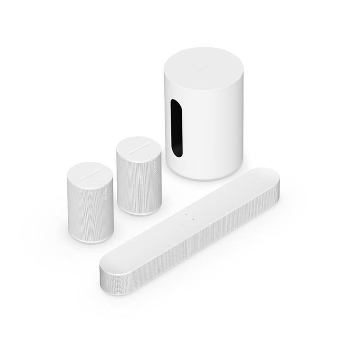 Sonos | Ensemble immersif avec Beam - Sub Mini - Era 100 - Blanc-SONXPLUS.com