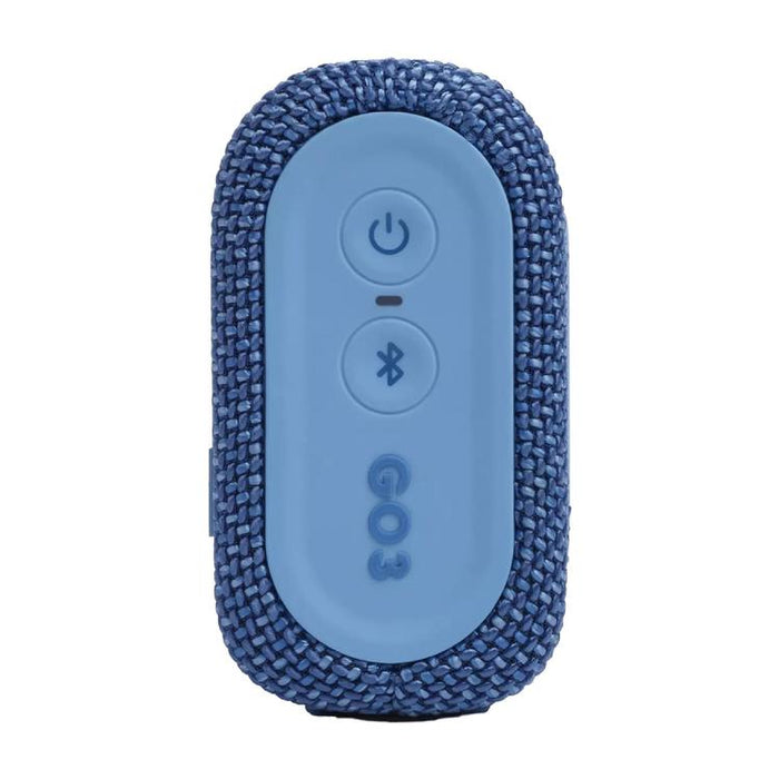 JBL Go 3 Eco | Mini Speaker - Ultra-portable - Bluetooth - IP67 - Blue-SONXPLUS Joliette