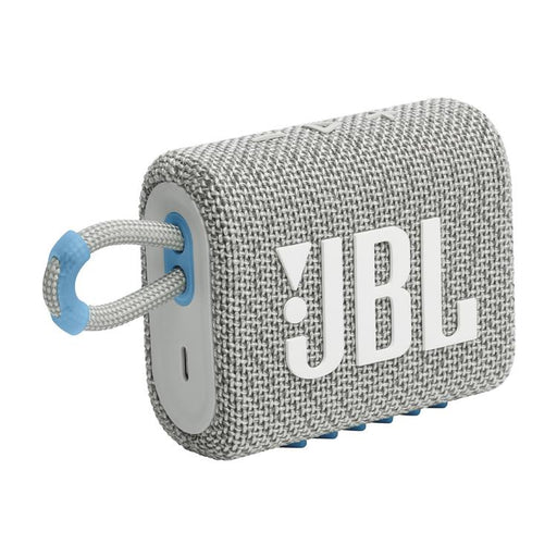 JBL Go 3 Eco | Mini Speaker - Ultra-portable - Bluetooth - IP67 - White-SONXPLUS Joliette