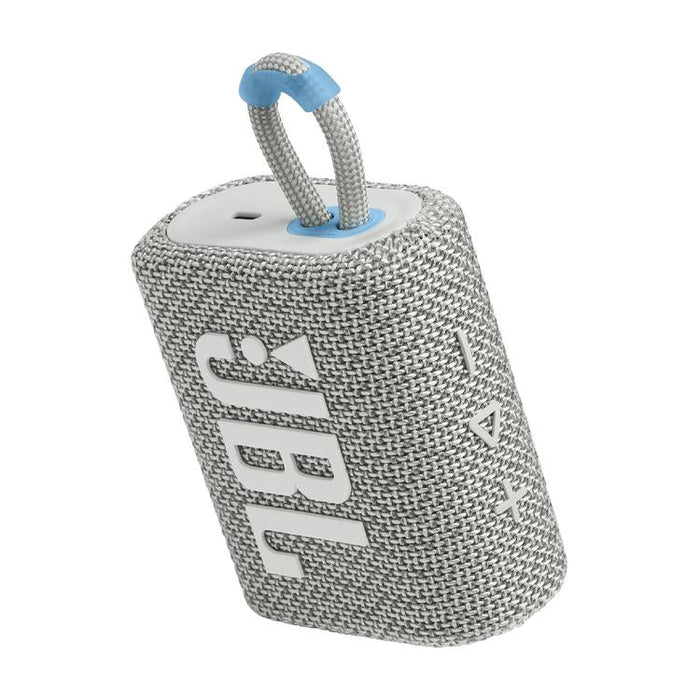 JBL Go 3 Eco | Mini Speaker - Ultra-portable - Bluetooth - IP67 - White-SONXPLUS Joliette