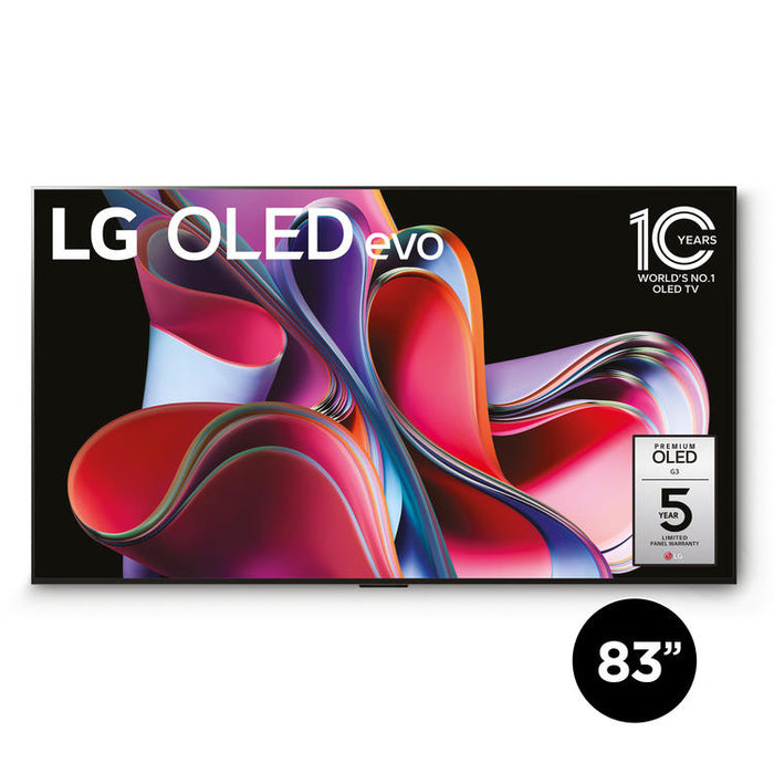 LG OLED83G3PUA | 83" 4K OLED Evo Smart TV - Gallery Edition - G3 Series - HDR Cinema - IA a9 Gen.6 4K Processor - Black-SONXPLUS Joliette
