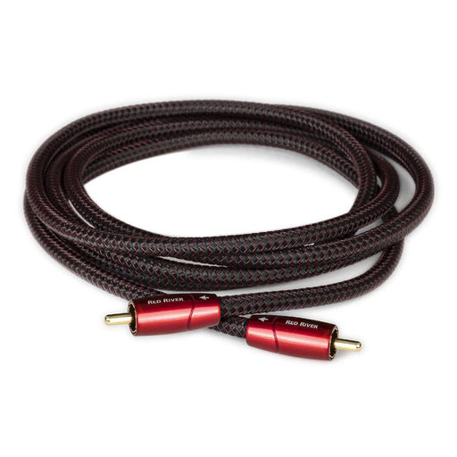 Audioquest Red River | Câble RCA - Terminaisons soudées à froid plaquées Or - 2 Mètres-Sonxplus Joliette