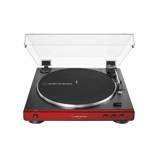 Audio Technica AT-LP60X-RD | Stereo Turntable - Belt Drive - Fully Automatic - Red-SONXPLUS Joliette