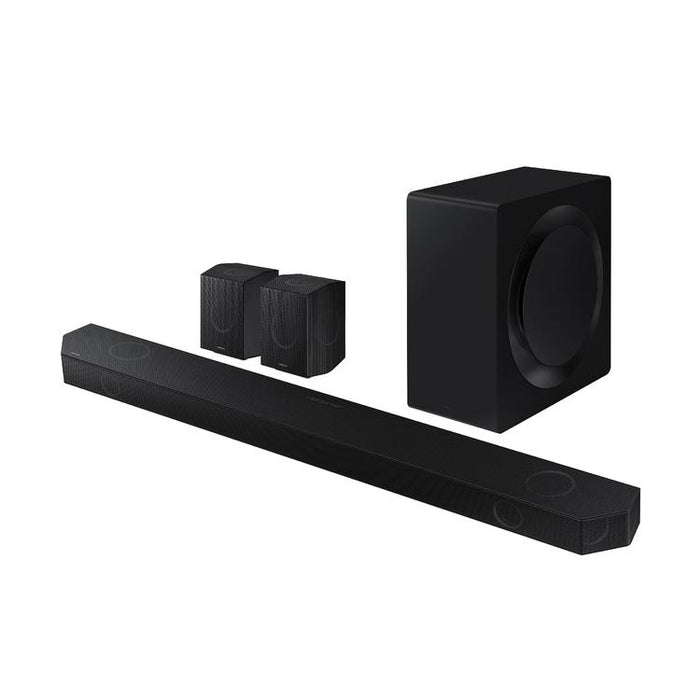 Samsung HWQ990D | Barre de son - 11.1.4 canaux - Dolby ATMOS - Sans fil - Caisson de graves sans fil et Haut-parleurs arrière inclus - 656W - Noir-SONXPLUS Joliette