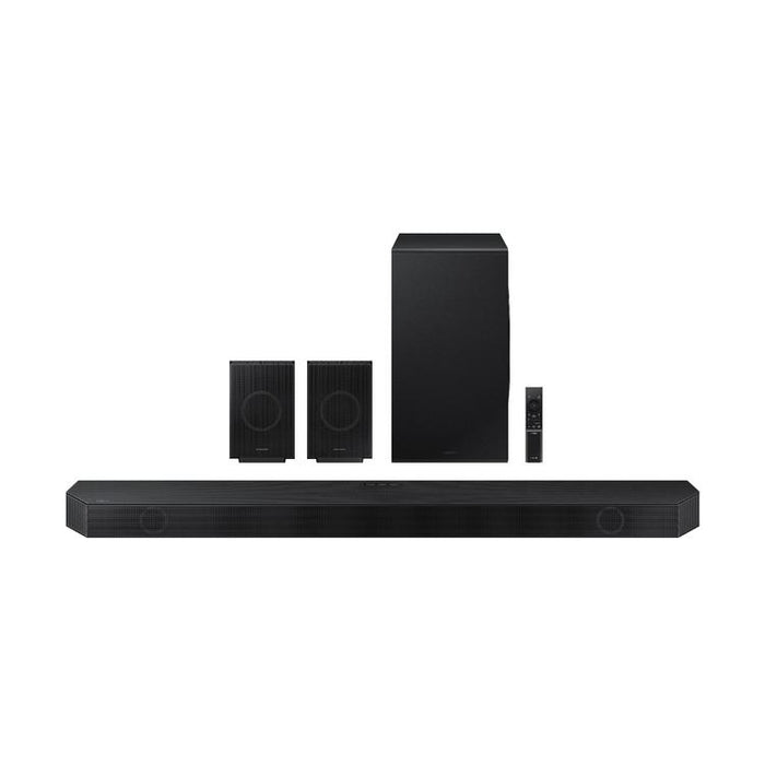 Samsung HWQ990D | Barre de son - 11.1.4 canaux - Dolby ATMOS - Sans fil - Caisson de graves sans fil et Haut-parleurs arrière inclus - 656W - Noir-SONXPLUS Joliette