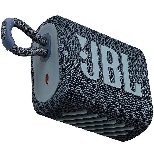 JBL GO3 | Mini haut-parleur portable Bluetooth - Étanche - Bleu-SONXPLUS Joliette