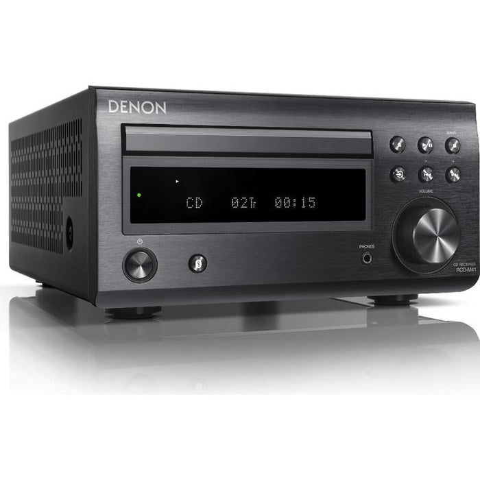 Denon DM-41SBK | Micro-Chaîne Hi-Fi sans fil - 2 Canaux - Bluetooth - Noir-SONXPLUS.com